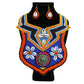 Multi Color Bead Bib Necklace Set with Cowrie Shell and Mosaic Detail